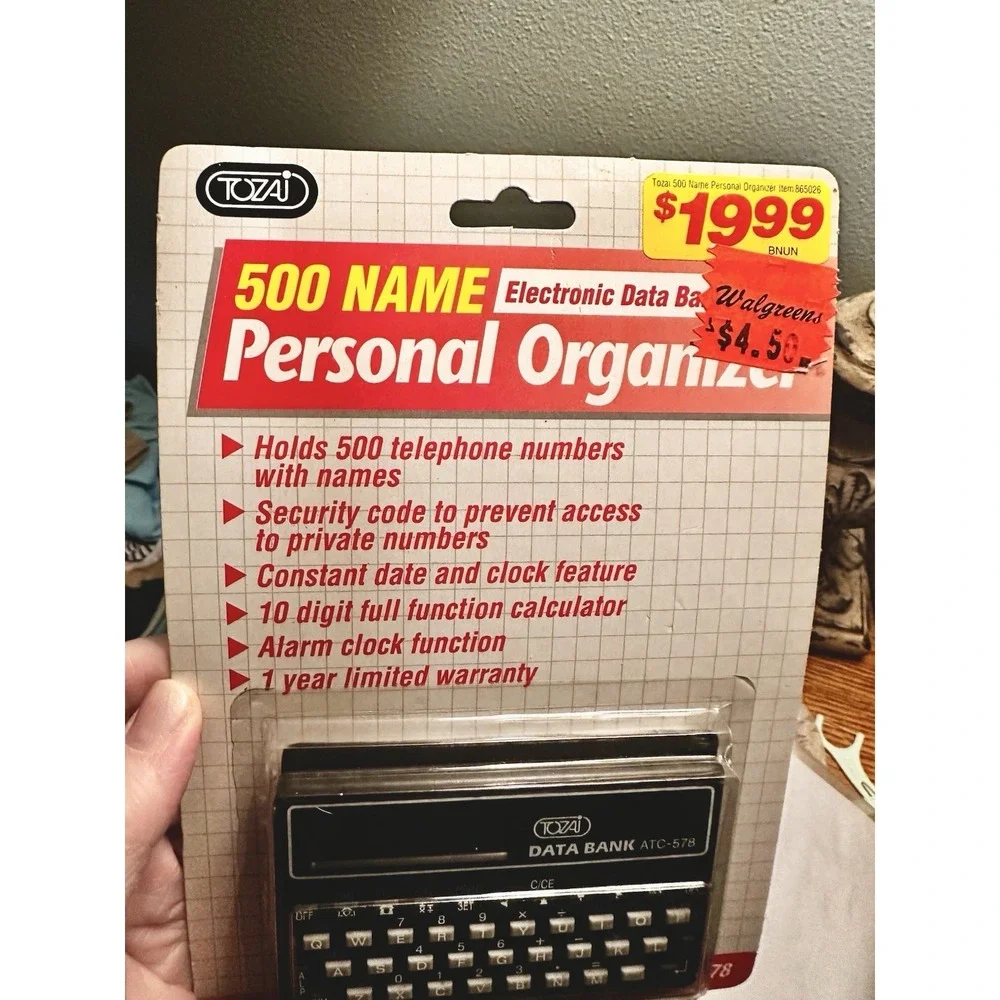 NEW Vtg Tozai ATC-578 Personal Information Organizer PDA Electronic‎ Data Bank